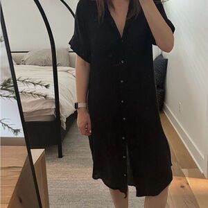 Anthropologie The Lucia Dress, Black, size L